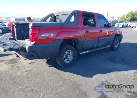 2004 Chevrolet Avalanche 2500 из США, поврежденный, VIN 3GNGK22G64G124782
